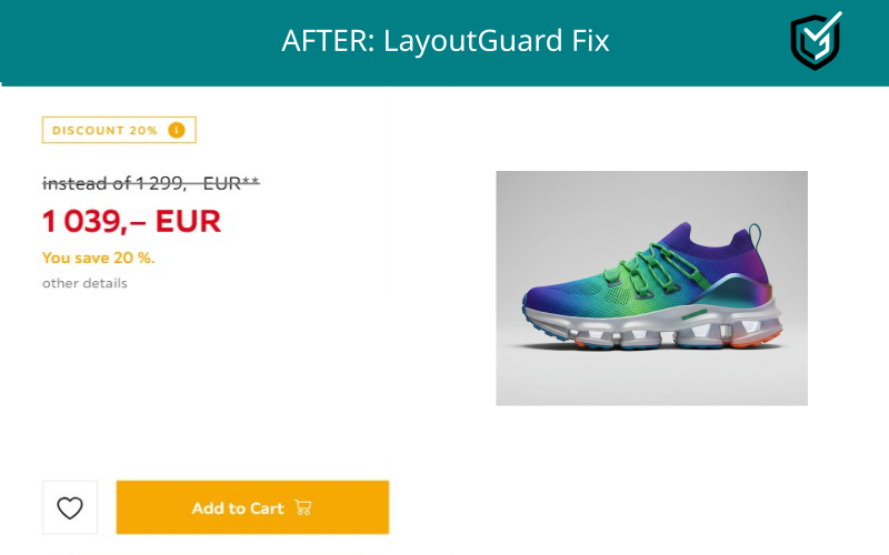 The text is cleaned up so all numbers and symbols (like "$" or "%") appear in the correct place, making them easy to read.