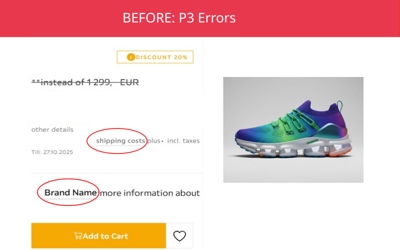 When English and Arabic text are mixed (like in a product title or phone number), the words get jumbled and read out of order.